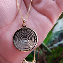 Colar Feminino Medalha Oração Pai Nosso Folheado Ouro e prata Durabilidade de até 3 meses