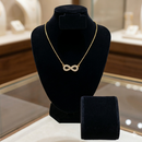 Colar Infinito Cravejado com Zircônias – Semijoia Ouro 18k