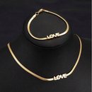 Kit De Colar+pulseira Fio Love Folheado A Prata 925 Ou Ouro 18k Com Garantia De 12 Meses