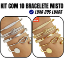 ✨ Kit 5 Pulseiras Braceletes Femininas – Elegância, Estilo e Joias da Sorte