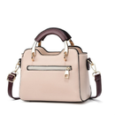 Bolsa Feminina Transversal Grande Capacidade Elegante De PU Com Alça Superior E Alça Ajustável, Com Chaveiro Toranja