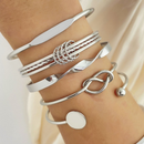 ✨ Kit 5 Pulseiras Braceletes Femininas – Elegância, Estilo e Joias da Sorte