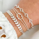 KIT 3 PULSEIRAS PROMOÇÃO | BANHADA A PRATA 925