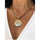 Colar Árvore da Vida Semijoia Banhada em Ouro 18K