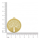 Colar Árvore da Vida Semijoia Banhada em Ouro 18K