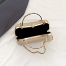 Bolsa Feminina De Banquete Clássica Com Decoração De Strass E Fecho De Mão Para Festa De Música Toranja
