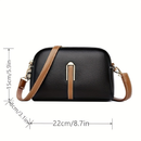 Nova Bolsa De Ombro Feminina De Couro Macio
